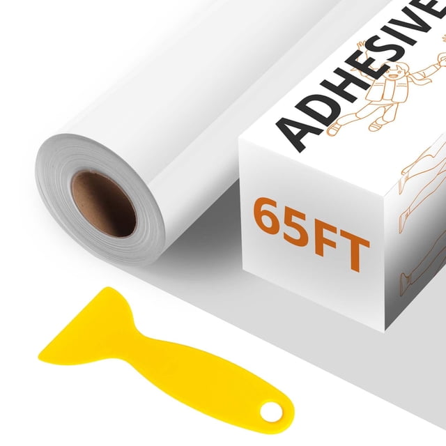 Vinilo HTVRONT blanco permanente de 12 x 20 m para Cricut & Silhouette