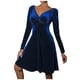 thumbnail image 1 of Vestidos Para Mujer Vestidos de Otoño Cuello en V Color Sólido Manga Larga Terciopelo Dorado Cintura Alta Vestido Formal Odeerbi  ODB132293, 1 of 9