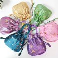 thumbnail image 2 of Typpkmm Women Embroidery Flower Handbags Elegant Data Line Storage Bag, 2 of 6