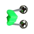 thumbnail image 3 of Greeniant Campanas dobles en espiral, señuelo de pesca, alarmas de mordedura, pinzas de punta de varilla de Metal de carpa sensible a la vibración, Pescar Verde Greeniant DJ0795-00, 3 of 6