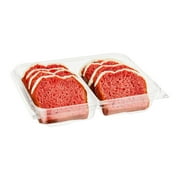 Marketside Iced Strawberry Sliced Loaf Cake, 14 oz, 8 Count