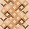 thumbnail image 1 of Ahgly Tapis d'Intérieur Lavable en Machine Carré Orange Transitionnel, 7 Pieds Carré, 1 of 7