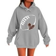 thumbnail image 2 of Women's Plus Size Holiday Hoodie 4X-5X Long Sleeve Festive Pullover Top​​, 2 of 5