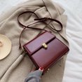 thumbnail image 2 of Bolso bandolera con solapa para mujer, con cierre de metal, mini bolso cuadrado, bolso de compras con correa ajustable, 2 of 9