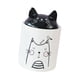 thumbnail image 4 of Tarro de cerámica para guardar comida en forma de gato con tapa hermética para guardar bocadillos en la alacena o la encimera. Pequeño, 4 of 9