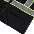 thumbnail image 6 of 3C Products Non-ANSI/ISEA 107-2015 Class 2 Black Ultra Soft Mesh Surveyor Safety Vest w/ Multi-Pockets, Mic Tabs and Pen Holder - SV2550-XL, 6 of 9