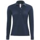 thumbnail image 1 of B&C- Polo de manga larga Safrán para mujer (Azul marino), 1 of 2