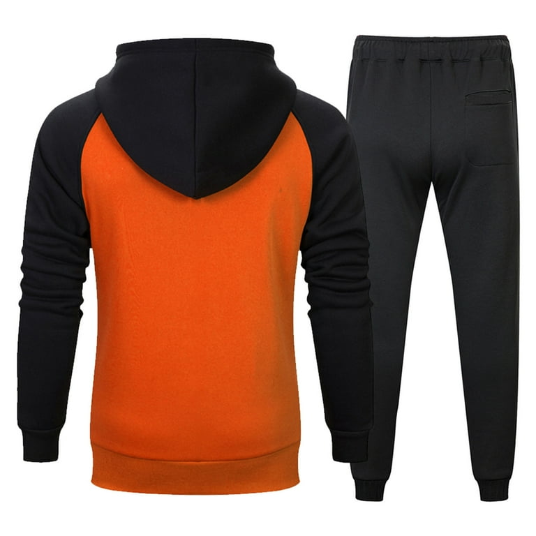 Orange and hotsell black sweatsuit