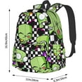 thumbnail image 4 of Backpacks Invader Zim Adjustable Laptop Backpack Double Shoulder Bag for Women Men Climbing Shopping Work, 4 of 8