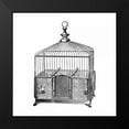 thumbnail image 2 of Catalog Illustration 15x15 Black Modern Framed Museum Art Print Titled - Etchings: Birdcage - Pyramidal top, patterned base., 2 of 5