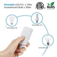 thumbnail image 2 of Interruptor de intensidad DEWENWILS para luces LED/CFL regulables, color blanco, 2 of 7