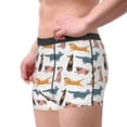 thumbnail image 2 of Fotbe Dogs Pug Calzoncillos Tipo Boxer con Bolsa de Soporte Total para Hombre, X-Temp Fresco, Transpirable y de Secado Rápido-Small, 2 of 5