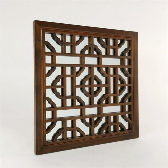 Wayborn 4829 27 x 1 x 27 in. Pengla Mirror, Brown