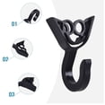 thumbnail image 4 of 10PC Open End Cord Hooks Lanyard Hooks Small Plastic Hooks for Camping, 4 of 9
