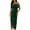 Green, variant on formal Gowns and Evening Dresses Holiday Dress Ladies One Shoulder Slit Dress Velvet Skirt