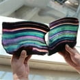 thumbnail image 5 of GKNET Natural Colorful Fluorite Quartz Rainbow Crystal Slice Specimen Healing+Stand-700g, 5 of 9