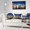 thumbnail image 3 of Designart Cityscape Sydney Nightfall Panorama - Cityscape Throw Pillow - 12x20, 3 of 5