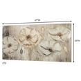 thumbnail image 3 of Floral Elegance Canvas Wall Art Beige, 3 of 5