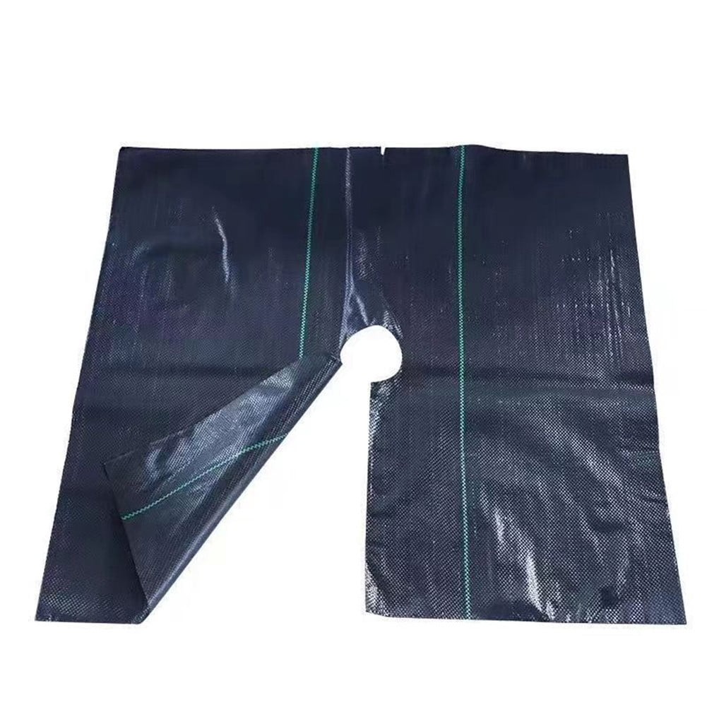 10pcs Garden Protection Mats Grass Control Tree Disc Mulch Mat with Ground Pegs