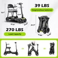 thumbnail image 5 of ScootNGo 39lbs Ultra Lightweight Foldable 4-Wheel Electric Mobility Scooter for Seniors, Airline Approved Dual Battery, Yellow with Storage Trailer, 5 of 9