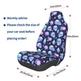 thumbnail image 2 of Lsque star Skull flower crystal Pattern Car Seat Covers for Front Seats , Waterproof Seat Covers for Cars, Sporty Front Seat Covers,Car Seat Cover Protector Front Seats, 2 of 5