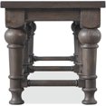 thumbnail image 3 of Riverside Furniture Harper Cottage Wood Dining Bench in Matte Black, 3 of 6