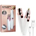 thumbnail image 1 of Eyebrow Shaver, Facial Hair Remover for Women, Epilator (USB Rechargeable), 2 in 1 Eyebrow Trimmer and 100% Painless Hair Remover for Eyebrows, Nose, Lips, Face, Body, 1 of 5