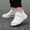 White, variant on RTKFRFLM Boys Fashionable Sneakers Non- Lightweight Patchwork Casual Shoes Black 7-8 Years