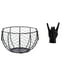 thumbnail image 1 of Cesta De Alambre Para Guardar Huevos, Escultura De Hierro Con Gesto De La Mano, Cesta Tejida Para Frutas Y Verduras, Manualidades Creativas Para Hacer Con Los Dedos Para Encimeras De Cocina Y, 1 of 8