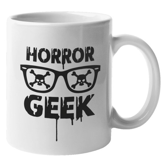 Horror Geek Funny Halloween Coffee & Tea Mug & Decor for Men and Women (11oz)