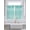 Turquoise, variant on Teal Blue 2 Panel Kitchen Curtains for Windows, Modern Abstract Art Ombre Striped Bathroom Privacy Curtain, Home Décor Window Treatment for Bedroom/Living Room 55"x45"