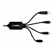 Sima USB Multi Cable SUO-100 - USB cable - USB Type B, mini-USB Type B, mini-USB Type B, 8 pin mini-USB (M) to USB (M) - 5 ft