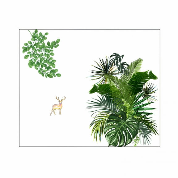 LAMIRO Plant Decorative Wall Stickers Plant Wall Decals Tree Wall Stickers Wall Decor Murals for Kitchen Bathroom Bedroom Living Room Wall Art Decal Tree Wall Decal Room Decor Wall Art Decoration