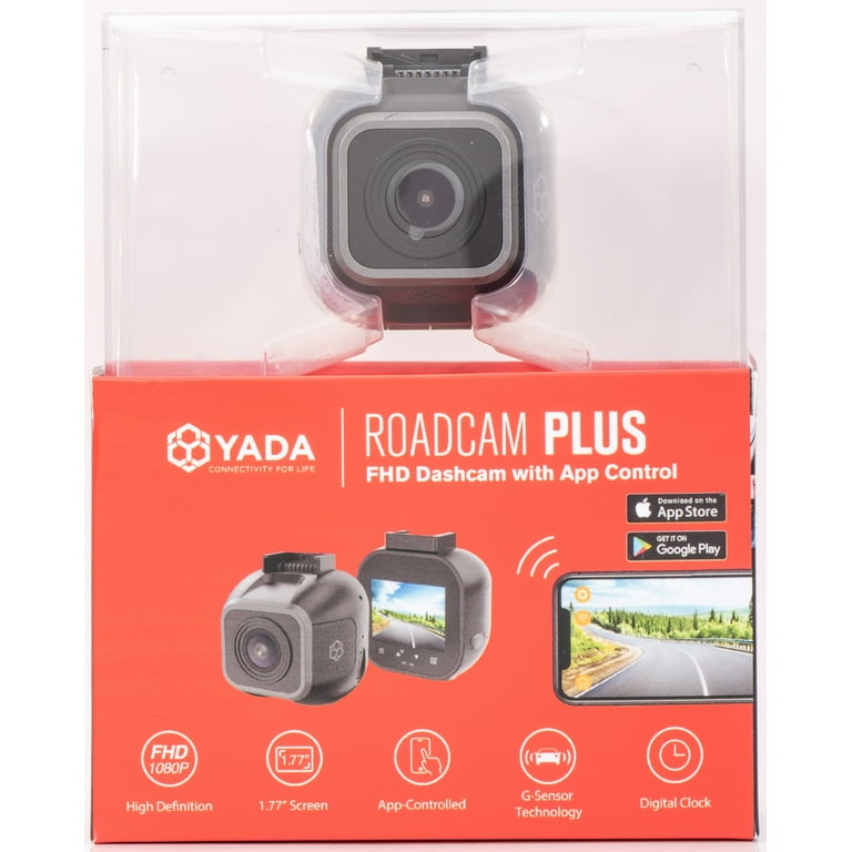 YADA Roadcam PLUS WIFI, 1080P Dash Cam with App Control and