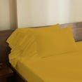 thumbnail image 4 of 4 Piece Corner Ruffle Sheet Set, 6" Inch Corner Ruffle On Flat Sheet And Pillowcases, 15 Inch Deep Pocket, 100% Egyptian Cotton, 800 TC, Twin XL Size, Solid Gold, 4 of 6