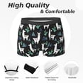 thumbnail image 2 of Men's Boxer Briefs, Cartoon Pyramid Cute Alpaca Cactus Soft Comfy Mens Underwear Boxer Briefs Breathable With Widen Waist, 2 of 7