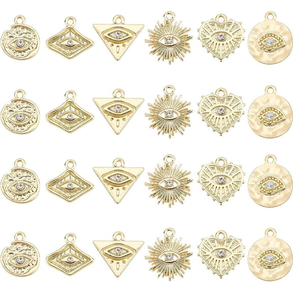 18K Gold Plated Leaf Brass Pendants Gold