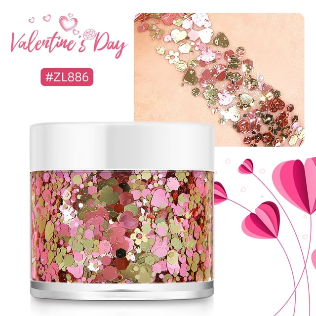 Glitter Gel For Body Hair And Lip Color Changing Glitter Gel Under Light Glitter Gel For Body Hair And Lip Color Changing Glitter Gel Under Light, Mothers Day Eye Shadow Plate