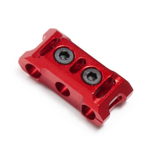 Guarnición protectora Bewildely RCGOFOLLOW de aleación de aluminio CNC para 1/10 Axial SCX10 90046 D90 TRX4 TF2 CC01 rojo