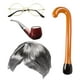thumbnail image 2 of Old Lady Cosplay Set abuela peluca peluca vestido accesorios para adultos vestir EstiloC Sunnimix Disfraz de anciana, 2 of 7