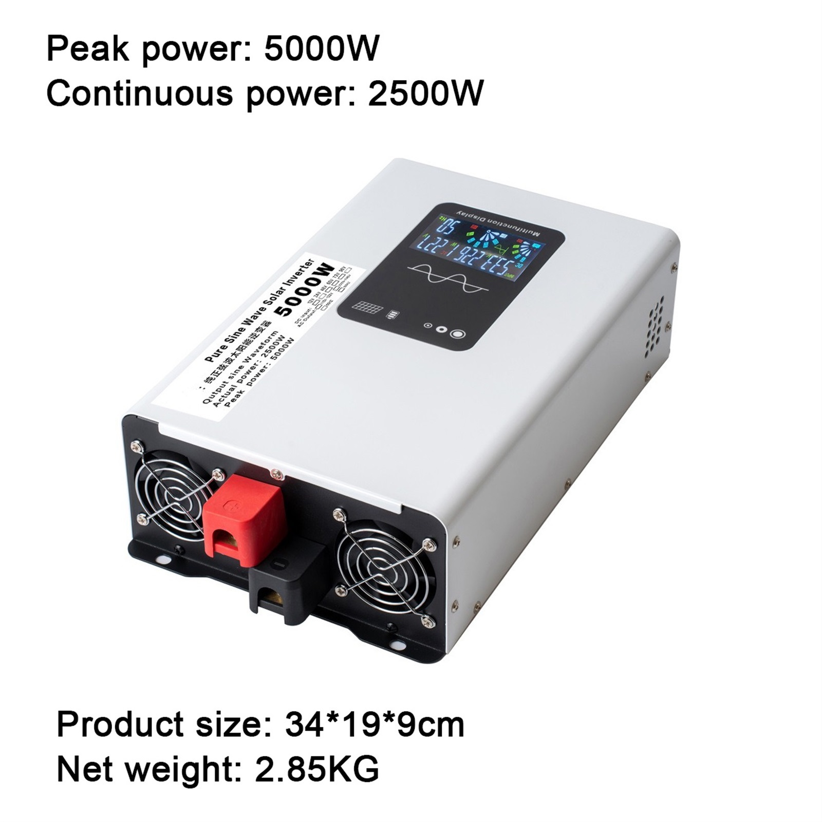 Pure Sine Wae Inerter 5000W/8000W/10000W/12000W Power 12-72 to AC Conerter Solar Car Inerters Off Grid Portable ,Protect Your Appliances
