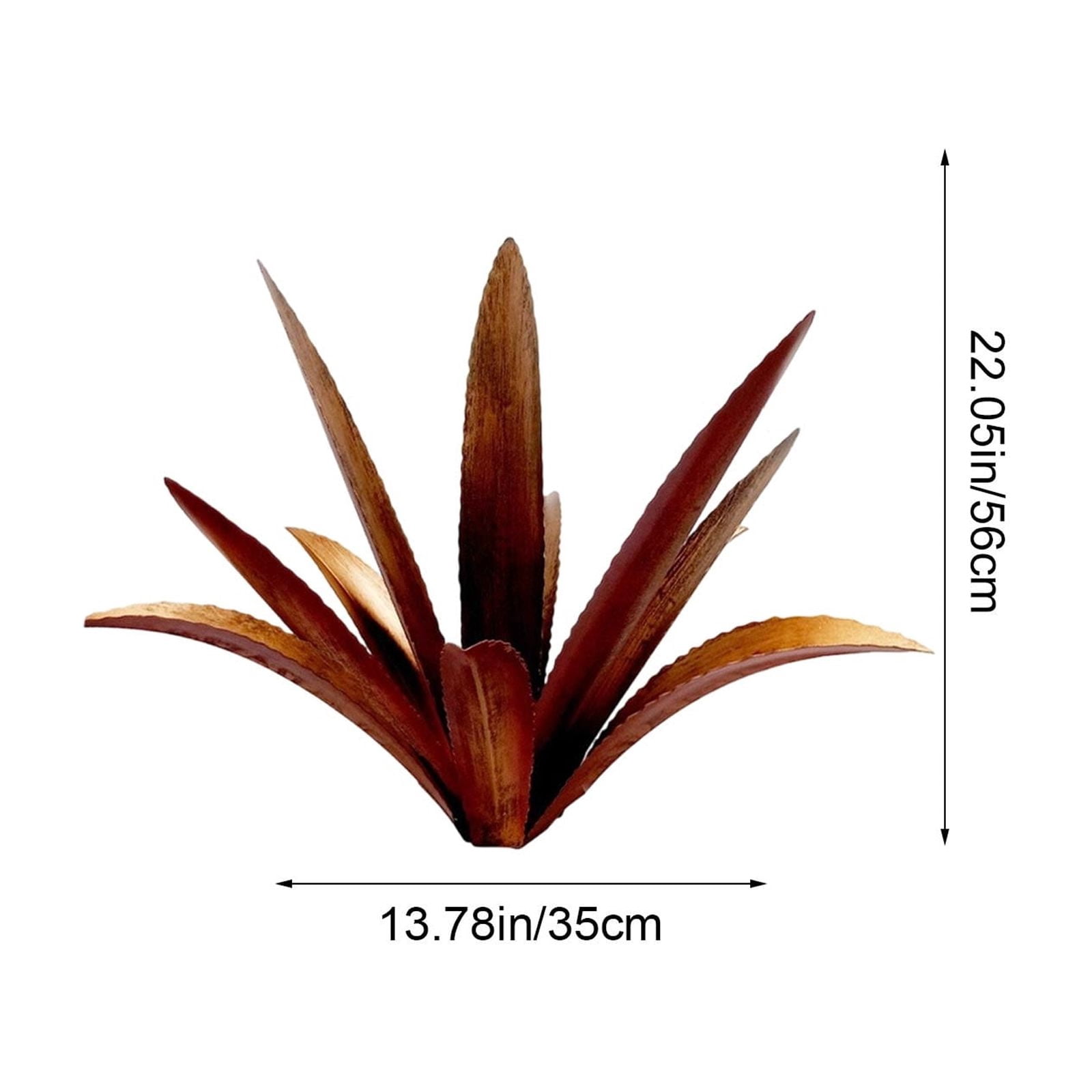 Gumesh Metal Agave Garden Art Metal Plant Country Sculpture Statue Outdoor Decoration Agave Metal Plant Courtyard Garden Lawn Ornament Gift