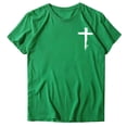 thumbnail image 4 of Women's Christian Graphic T Shirts Vintage Jesus Faith Pray Cross Print Tees Inspirational Short Sleeve Shirt, 4 of 4