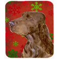 thumbnail image 1 of Champ Épagneul Rouge et Vert Flocons de Neige Noël Tapis de Souris & 44; Hot Pad Ou Trivet, 1 of 1