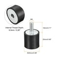 thumbnail image 2 of Rubber Mounts 4 Pack M6 Male/Female Vibration Isolator Shock Absorber D25mmxH25mm, 2 of 5