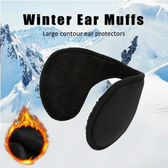 2PCS Winter Ear Muffs Warmer Ladies Womens Earflaps Mens Warm Earmuffs Outdoor