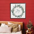thumbnail image 2 of Stupell Industries Joy Seasonal Greenery Wreath Black Framed Giclee Art, design by Susan Jill, 24 x 24, 2 of 8