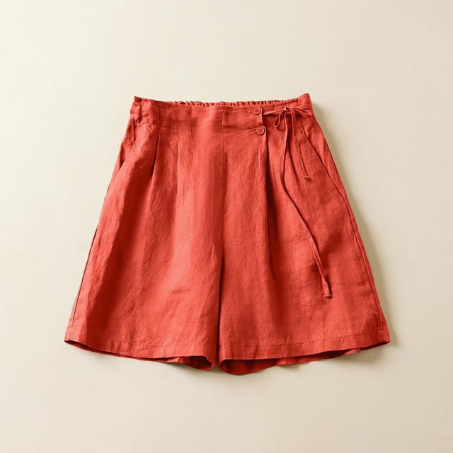 MKLEKYY Pantalones Cortos de Mezclilla para Mujer, Holgados, Informales, Elásticos, de Pierna Ancha