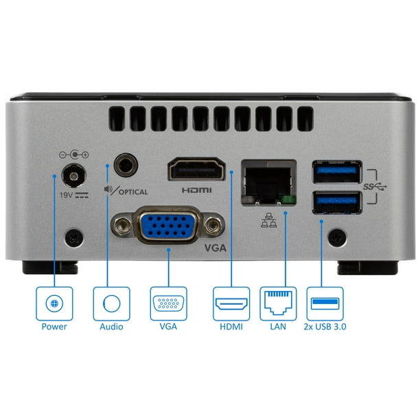 Intel NUC5CPYH Mini Desktop/HTPC, Intel Dual-Core Celeron N3050
