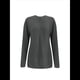 thumbnail image 3 of Sudadera Holgada Informal de Larga con Cuello en V para Mujer Gris L, 3 of 7